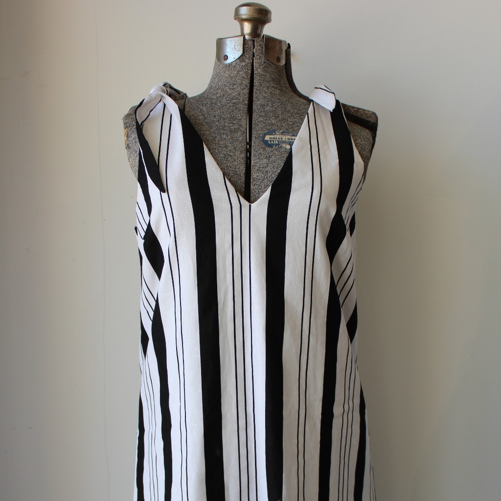 Mink Pink Stripe Linen Dress